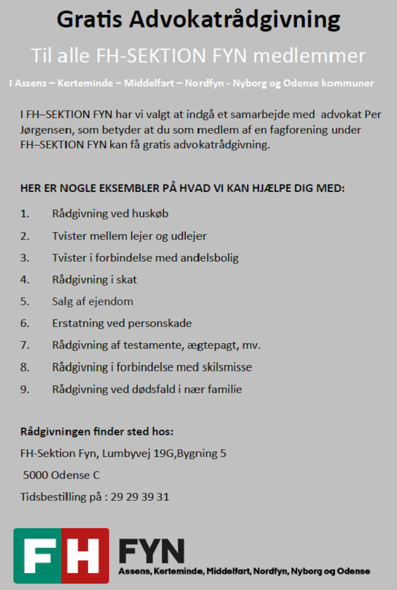 Gratis Advokatrådgivning FH-SEKTIONEN FYN